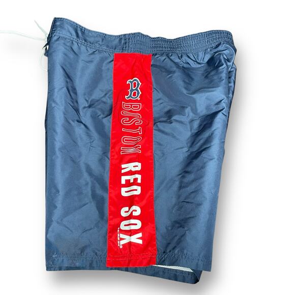 Boston Red Sox Mens Sz XL Swim Trunks Board Shorts G-III Carl Banks MLB Blue Red - Picture 13 of 15